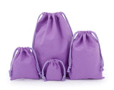 Cotton Drawstring Storage Bag White Canvas Bags for Candy Gift Package Pouch Reusable Home Sundries Organize Dustproof Sacks