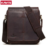 Fashion Crazy Horse Leather Men's Messenger Bag Flap Large Capacity Crossbody Bag Top Quality Shoulder Bag Sling Bag Tote
