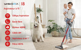 YISORA Corded Vacuum Cleaner, 600W 23KPa Stick Vacuum, Free-Stand 6 in 1 Handheld Vacuum Cleaner for Hard Floor Carpet