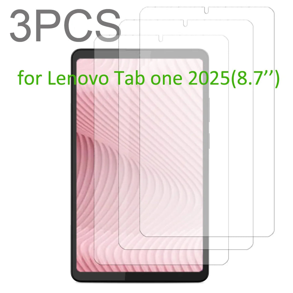 3PCS screen protector for Lenovo tab one 8.7'' tablet (2025 version)/Lenovo tab K9 tempered glass protective film