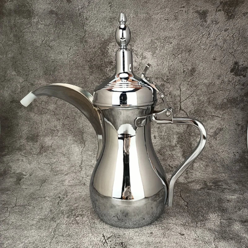 Golden Arabic Coffee Pots, ,Hot Water long-mouthed Tea Kettle Coffee Maker, Narrow Teapot 500/700ML 304 Stainless Steel