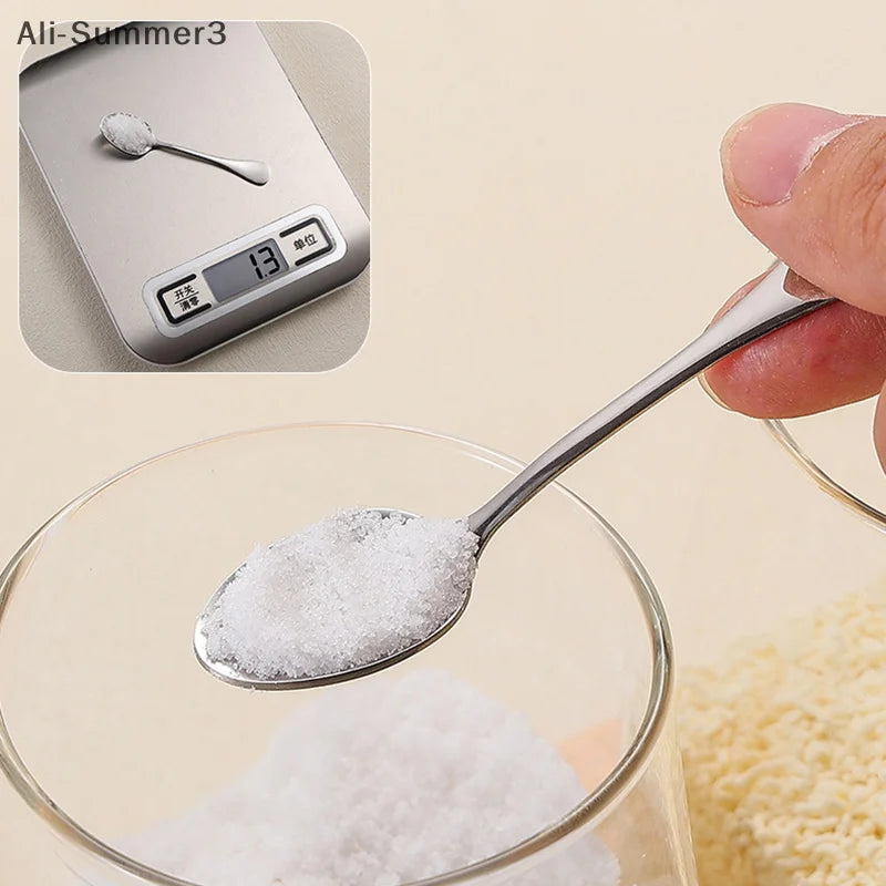 3/5Pcs Stainless Steel Mini Coffee Scoops Spoon Coffee Tea Ice Cream Spoons Dessert Spoon Couple Kitchen Tools