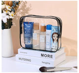 1/3Pcs Set Transparent Toiletry Bags Large Capacity Bag Travel Organizer Storage Pouch Makeup Cosmetics Bag Multifunction