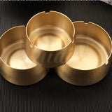 1pcs stainless steel restaurant ashtray, restaurant hotel hotel commercial gift ashtray, simple and personalized gold ashtray