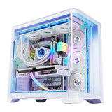 WJCOOLMAN Sky Ceiling PLUS ATX curved glass sea-view room computer case Supports 360-degree water cooling