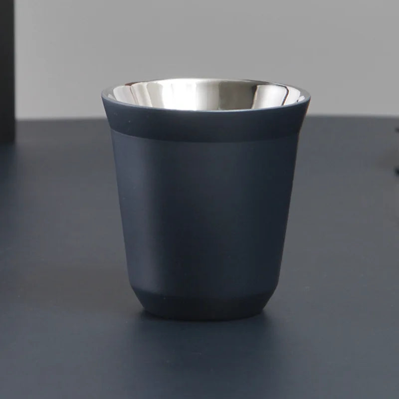 Custom Name Stainless Steel Espresso Cups Double Wall Insulated Cups Demitasse Cups Coffee Cup For Drinking Coffee, Gift for Him