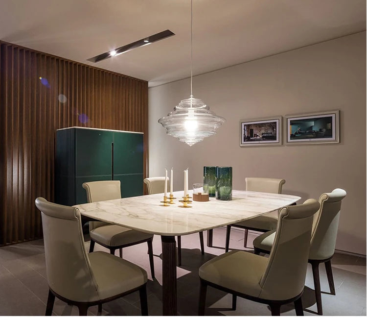 La Scala pendant lamp Modern Simple revolving glass light fixture Bar Dining Room Lamp Art Lighting Coffee bedroom bedside light