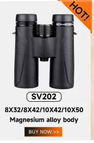 Svbony SV47 Binoculars for Adults, 8x32/8x42/10x42 Bak4 Prism HD FMC Lens Waterproof for Nature Observation Safari Watch Bird