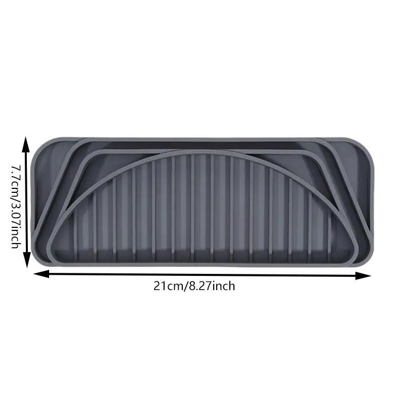 1Pc Kitchen Drain Tray Water Dispenser Anti-overflow Silicone Mat Drip Tray Coffee Machine Refrigerator Drain Mat