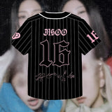 Y2K New Korean Girl Group Letter Printed Fan T-Shirt Concert Shirt Ins Fashion Trend Oversized Women's Casual Comfortable Top