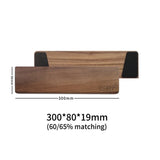 CHOSFOX Wooden Keyboard Wrist Rest Walnut Mouse Pad Solid Mouse Pad Wrist Support Anti-Slip Base Mechanical Keyboard Wrist Rest