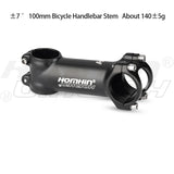Homehin Adjustable Bicycle Handlebar Stem Ultralight 7/17 Degrees Bike Stems 31.8*45-120mm Positive Negative Vertical Handle