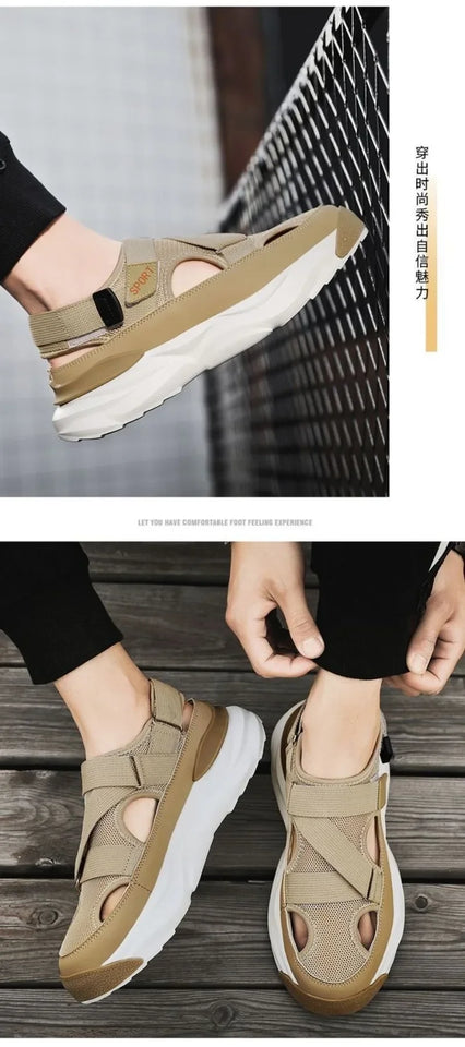 Summer Men's Sandals Fashion Casual Sandals Comfort Beach Sandals for Men Outdoor Non Slip Platform Sandal Breathable Sandalias