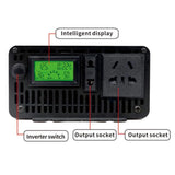 Pure Sine Wave Car Inverter 2000W 3000W Transformer Power Converter 12V 24V 48V 60V 72V to AC 110V 220V 50hz 60hz Solar Inverter
