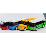 High Imitation Bus Shape Ornaments High Quality Kids Gift Hobbies Alloy Bus Model Extended Bus Toys Pull Back Vehicle Model