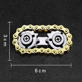 New EDC Sprockets Flywheel Gyro - Antistress Anxiety Metal Bike Chains Fingertip Spinner Fidget Toys For Adult