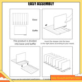 Acrylic Desktop File Sorter Organizer, 4 Compartments Mail Organizers For Desk, For Desktop, Shelf, Office,Organizer HOT!