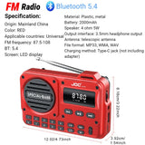 FM/AM Pocket Radio Player Telescopic Antenna Dual Band Music Player Radio Battery Powered Pocket Stereo Radio Built-in Speaker
