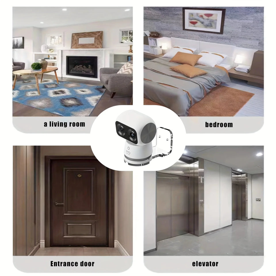 Acrylic bracket is suitable For Eufy S350 surveillance camera bracket, camera wall mounting base bracket, wall sticker/punch