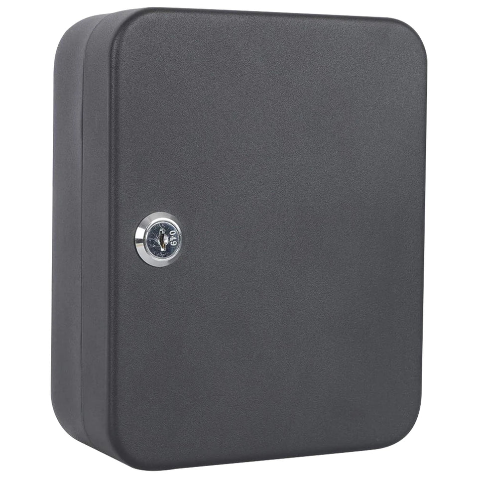 Combination Key Cabinet 20 Key Hooks Key Box Wall Mounted with Key/Code Lock Key Cabinet Security Lock Box Locking Key Cabinet