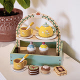 Tea Set Toy Set Play pretend with tea and sweets, Kids have a blast hosting playdate tea parties!