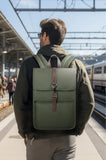 HK Men's Fashion 15.6" Laptop Backpack Waterproof Work Backpacks Teenage Student Charging Travel Shoulder Bag Women's Backpack