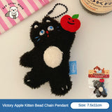 1/4 Pcs Cartoon Plush Doll Pendant Cute Pet Backpack Pendant Backpack Bead Chain Pendant