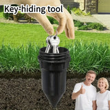 Realistic Underground Watering Can Garden Key Hider Durable Plastic Key Safe for Outdoor Garden Security No Battery Needed