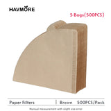 Clearance_100Pcs/pack coffee filter paper disposable filter paper drip coffee powder filter bag barista tool_Continuous updates