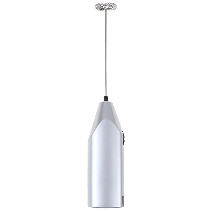 1PC Handhold Milk Frother Battery Operated Foam Maker Electric Egg Beater Whisk Stainless Steel