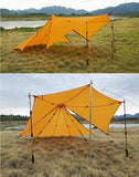 Knot Hufu1 Outdoor Camping Pyramind Tent Lightweight 20D Double Silicone Hiking Traveling Backpack 1P-2P Octagonal Tent