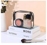 1/3Pcs Set Transparent Toiletry Bags Large Capacity Bag Travel Organizer Storage Pouch Makeup Cosmetics Bag Multifunction