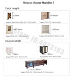 NAIERDI Black Lightning Long Furniture Handles 600-1800mm Aluminum Alloy Cabinet Handles Cupboard Door Handles Door Hardware