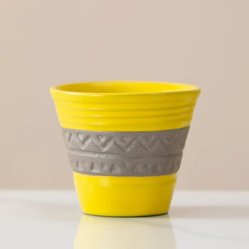 Saudi Arabian Coffee Cup Small Vintage Coarse Ceramic Concentrated Latte Cup Creative Antique Ceramic Afternoon Tea Cup