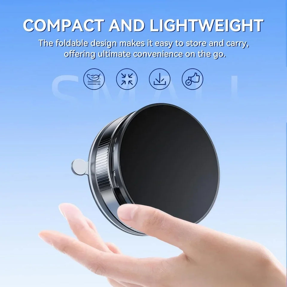 Vacuum Magnetic Phone Holder Adjustable Suction Phone Mount 2025 Upgraded Phone Stand for All Smartphones & Vehicles/Gym/Mirror