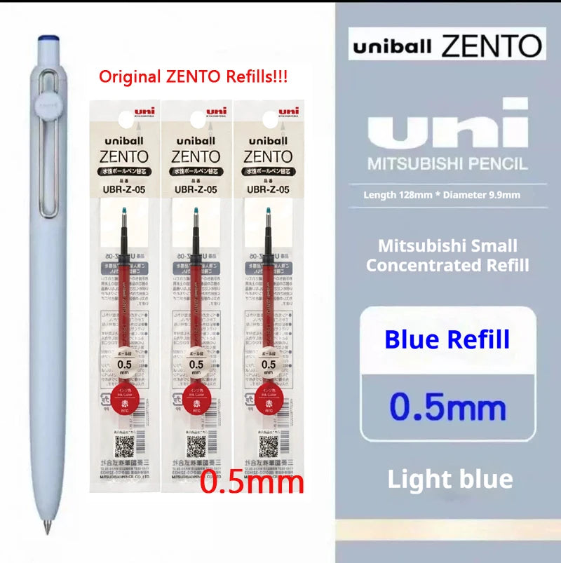 Uni-ball ZENTO Click Gel Pen,0.38/0.5/0.7mm Various Colors Water-based pen With Ergonomic Grip Smooth Writing for School&Office