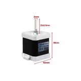 Nema17 Hybrid Open-loop Stepper Motor 2PH 34/40/48/60mm Length 4-Lead 0.28/0.42/0.56/7Nm for 3D Printer CNC Machine Tools Laser