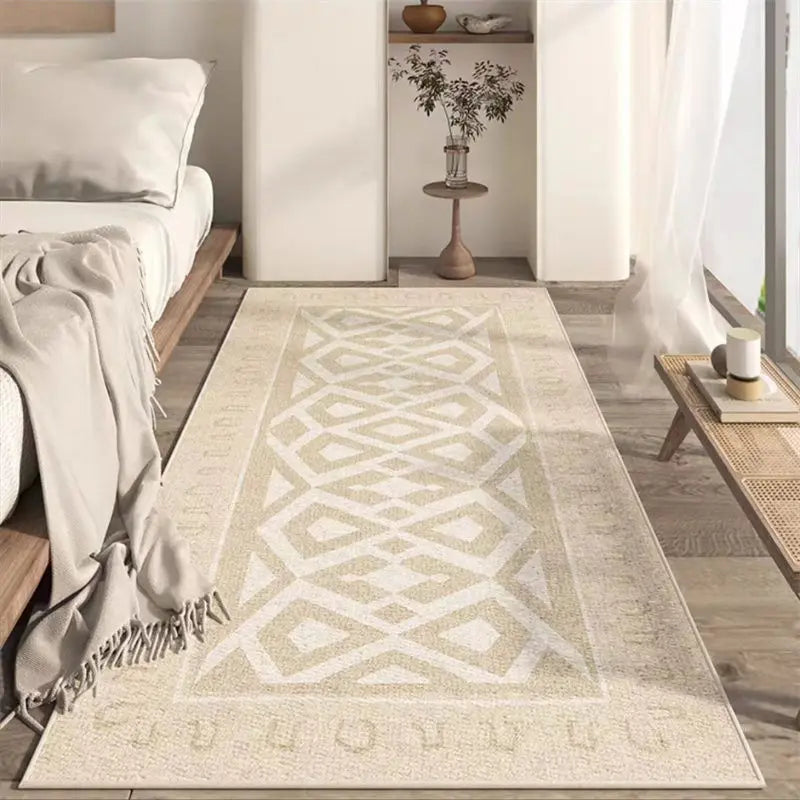 VIKAMA Bedside Carpet, Bedroom High-End Style, Living Room Long Sofa, Coffee Table, Room Floor Mat, Home Decoration