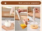 Electric Wireless Egg Beater Mini Coffee Mixer Handheld USB Charging Automatic Whipping Of Egg Whites Cream Home Baking