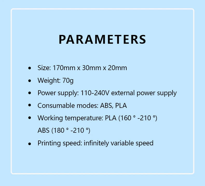 New 3D Printing Pen LCD Display Screen 1.75mm ABS/PLA 0.7mm Diameter Material Kids DIY Drawing Pen Christmas Birthday Gifts