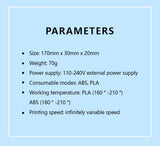 New 3D Printing Pen LCD Display Screen 1.75mm ABS/PLA 0.7mm Diameter Material Kids DIY Drawing Pen Christmas Birthday Gifts