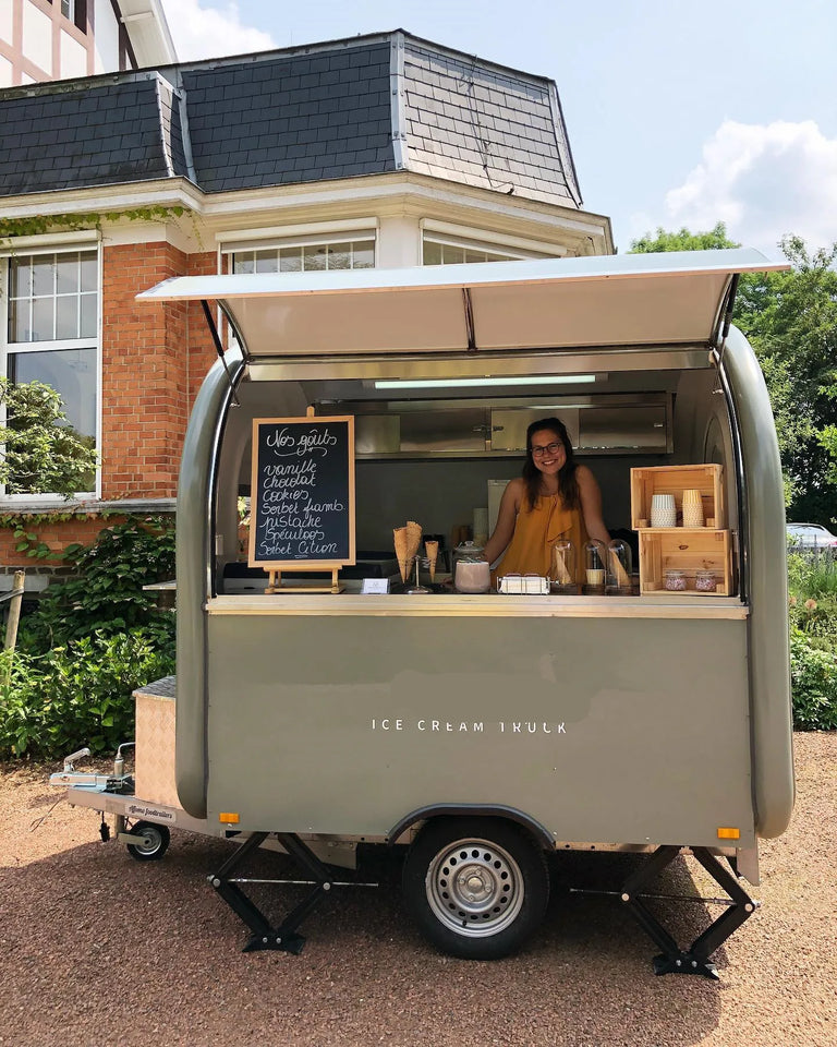 2025 Netherlands Standard Commercial Food Trailer Cart School Food Truck Van With Stocks For Shipping