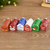 6/24pcs Christmas Mailbox Shape Candy Gift Box Kids Xmas Cookie Snack Packing Box Bag 2024 Navidad Noel Home Decor 2025 New Year
