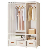 Large Capacity Portable Wardrobe Closet Durable Sturdy Assembly Clothes Organizer Bedroom Dustproof Storage Solution