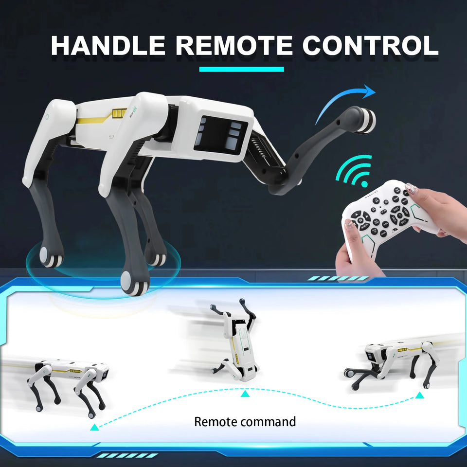 Remote Control Smart Robot Dog, 4-Legged Bionic Quadruped Robot, Programmable RC Toy for Kids, Interactive Electronic Pet, Great