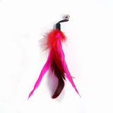 Cat Feather Toy Accessories False Birds Worm Toy with Bell Kitten Cat Toys Interactive Replacement Refill Foam Ball Training