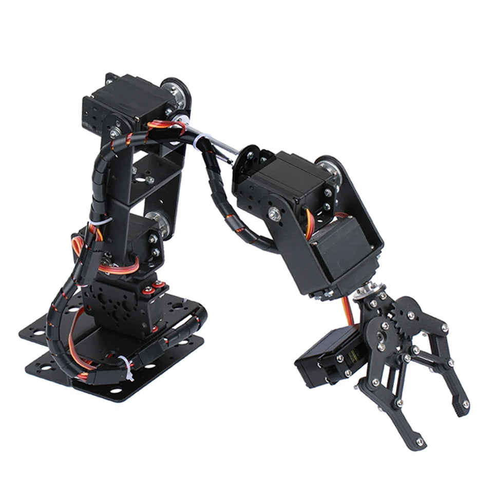6-DOF Robotic Arm DIY Kit Multi Degree-of-Freedom Robot Servo Grasping Maker Education Construction Set (Excluding Servo)