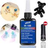 1.76oz UV Resin kits with lamp Epoxy Resin Glue  waterproof, UV-enhanced curing DIY Jewelry Making High Transparency Fast Drying High Hardness For Bonding Glass Metal Wood DIY Crafts Decor 1-5pcs.