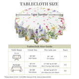 1 Piece, Floral Print Tablecloth + 4 Self-Adhesive Stickers, Embossed Edges, Suitable for Home Kitchen, Living Room Dining Table, Balcony Coffee Table, Holiday Party Tabletop Decoration Tablecloth, Outdoor Picnic Courtyard De