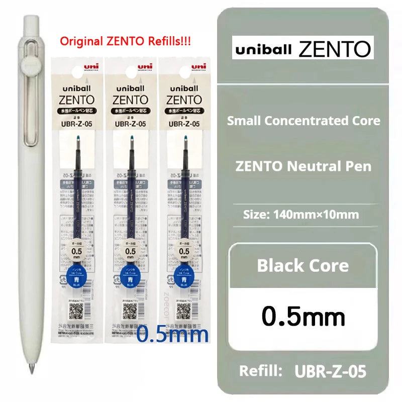 Uni-ball ZENTO Click Gel Pen,0.38/0.5/0.7mm Various Colors Water-based pen With Ergonomic Grip Smooth Writing for School&Office